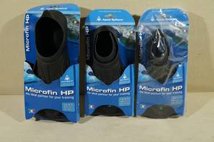 3 Pairs Aqua Sphere Microfin HP Fins -Sizes 13-1, 2-3, 5-4 Youth
