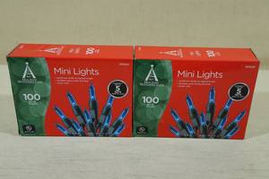 2 Mini Light Sets -Blue Bulbs