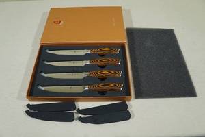 Tuo Cutlery Fiery Phoenix Serrated Steak Knife Set 5