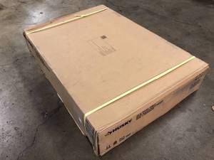 Husky 46 in. Adjustable Height Work Table with 2-Drawers in White not used