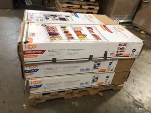 Pallet with assorted shelving units various models and conditions see pictures