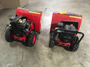 Lot of Salvage Snowblowers for Parts review pictures customer returns