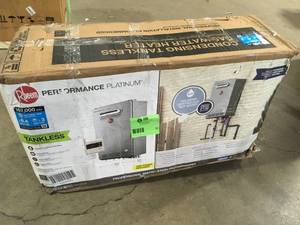 Rheem Performance Platinum 8.4 GPM Natural Gas High Efficiency Outdoor Tankless Water Heater open box customer return