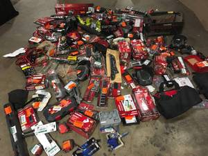 Lot of assorted Tools and accessories various models and conditions customer returns