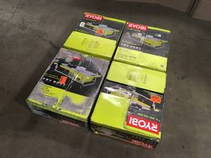 Lot of Ryobi 7 in Wet Tile saws various models and conditions review pictures
