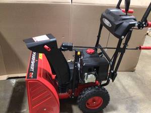 Powersmart 24 in. Two-Stage Gas Snow Blower needs some  assembling not used see pictures open box customer return
