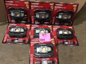 Lots of Husky1200 Lumens Broad Range Utility LED Light Customer returns See Pics