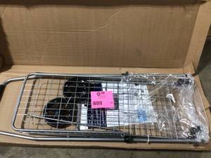 Helping Hand Silver Metal Cleaning Cart with Pop n. Shop Feature Customer Returns See Pics