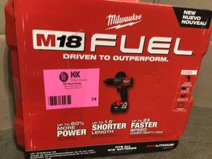 Milwaukee M18 Fuel DrillDriver Kit  Customer Returns See Pics