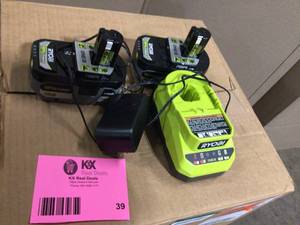 RYOBI ONE 18V Lithium-Ion HIGH PERFORMANCE Starter Kit with 2.0 Ah Battery, 4.0 Ah Battery, 6.0 Ah Battery, Charger, and Bag