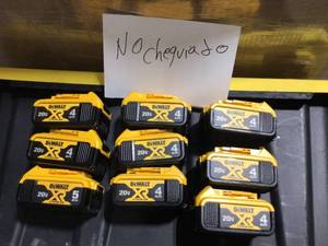Lot of Dewalt Batteries 4hr not tested customer returns