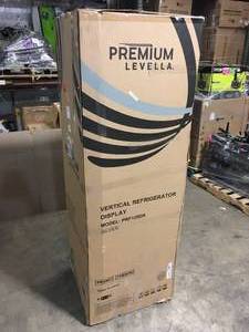 Premum 12.5 cu. ft. Commercial Upright Display Refrigerator Glass Door Beverage Cooler in Silver open box customer return