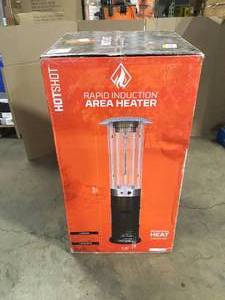 Hot Shot 46,000 BTU Bronze Rapid Induction Patio Heater with Large Flame Glass Tube