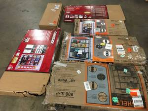 Lot of assorted Shelving various models an conditions customer returns see pictures