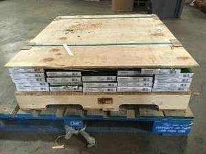 Pallet with 21 boxes of Dura Decor Weekend Warrior 6 in. W Iced Barnwood Peel and Stick Wall & Floor Luxury Vinyl Plank (21 sq. ft. per case)