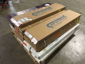 Pallet with assorted Flooring various types models and conditions customwer returns see pictures