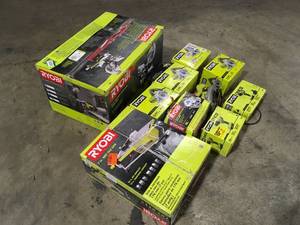 lot 42 image: Lot of assorted Ryobi Indoor Tools various models and conditions customer returns see pictures