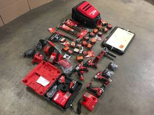lot 49 image: Lot of Mixed Assorted Power Tools and Hand Tools Various Models and Conditions Customer Returns See Terms on Auciton