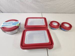New Glass Anchor Hocking True Seal Containers