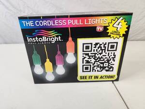 Set of 4 New Cordless Pull Lights