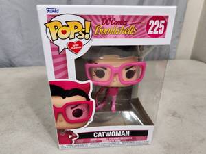 New Funko Pops DC Comics Bombshells Catwoman Breast Cancer Research Edition