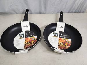 2 New EuroHome 11 Inch Fry Pans