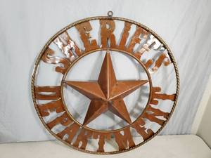 New Large Handmade Metal Sheriff Department Sign