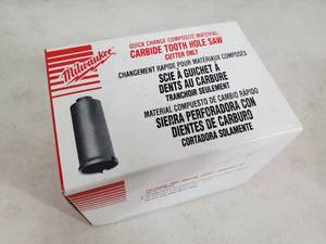 New Milwaukee Carbide Tooth Hole Saw