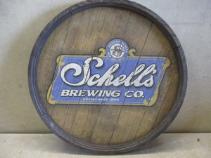 Schells Barrel Top Sign