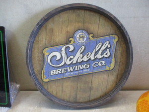 Schells Barrel Top Sign