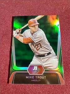2012 Bowman Platinum Emerald Mike Trout - 2nd Year