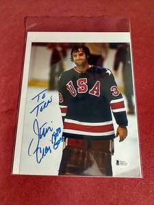 Autographed Jim Craig (Miracle on Ice) 8x10 Photograph - WCOA