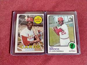 (2) Lou Brock Cards