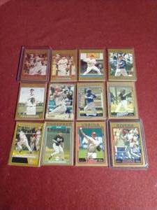 (12) Topps Gold (Numbered) Cards