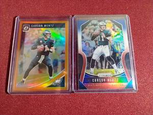 (2) Carson Wentz Cards - One #d199