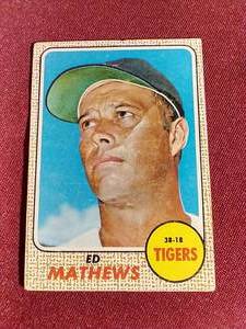 1968 Topps Ed Mathews Card