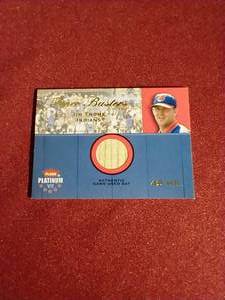 Jim Thome Game Used Bat Card