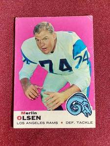 1969 Topps Merlin Olsen Card