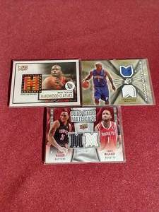 (3) NBA Jersey Relic Cards