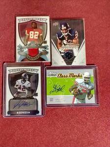 (4) NFL Rookie Patch & Autograph Cards
