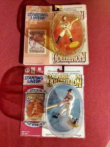 (2) Starting Lineup Cooperstown Collection Figurines