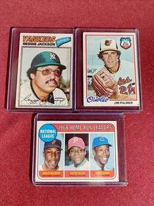 (3) Vintage Baseball HOFer Cards