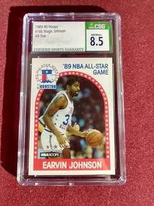 GradedSlabbed Magic Johnson Card - NMMint 8.5