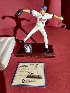 2005 Johan Santana Cy Young Figurine - Stadium Giveaway
