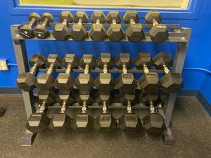 Rack of Dumbbells