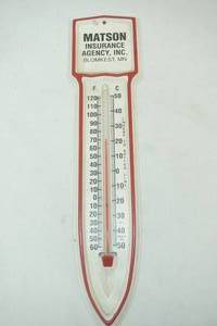 Matron advertising thermometer