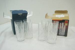 crystal drink glasses