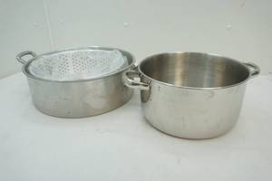 pots, strainer