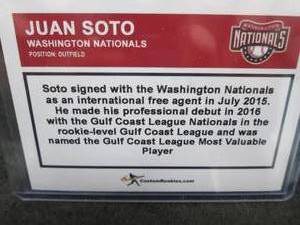Custom Print  Juan Soto Card...