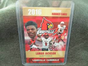 Custom Print  Lamar Jackson Card...